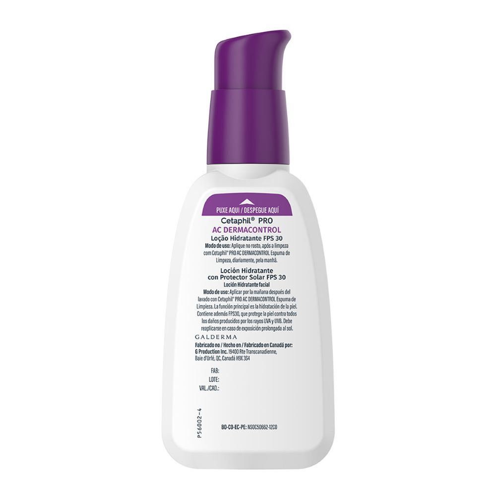 PRO AC DERMACONTROL LOCI&Oacute;N HIDRATANTE FPS 30